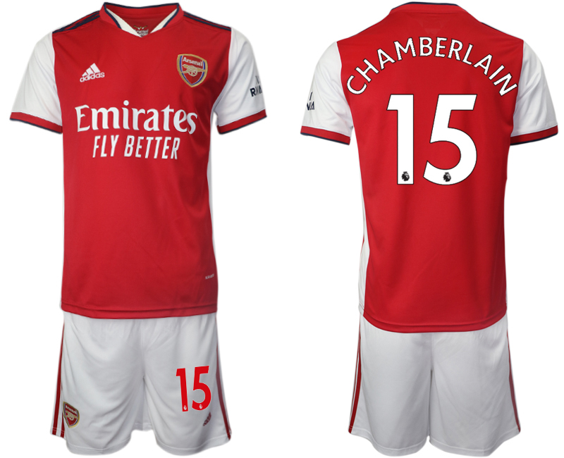 Men 2021-2022 Club Arsenal home red #15 Soccer Jersey